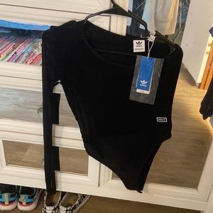 Womens rare one arm sleeve adidas body suit